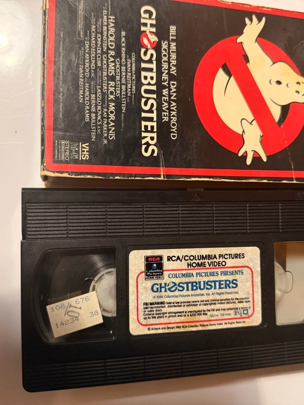 Ghostbusters VHS Tape - Black/Red Classic Movie (Brand: )